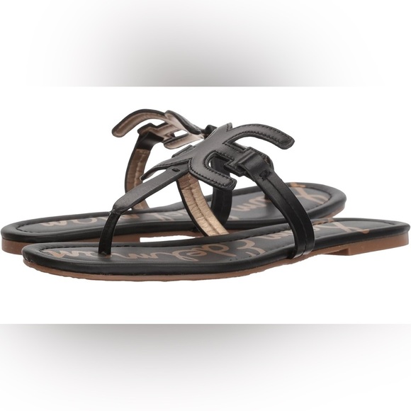 Sam Edelman Black Leather Sandals - Picture 5 of 6